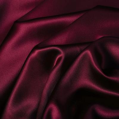 China Sustainable Luxury Comfortable Plain Dyed 30mm Mulberry 100% Silk Fabric For Robe Pajamas Sit for sale