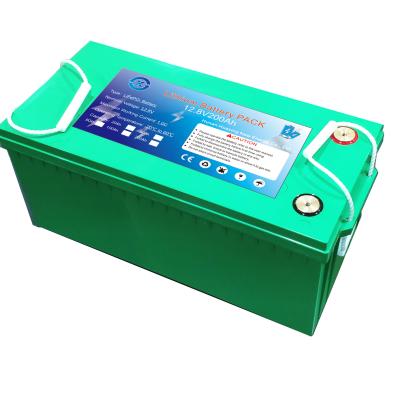 China High Energy Density 200Ah 12V LiFePO4 Batteries With BMS for sale