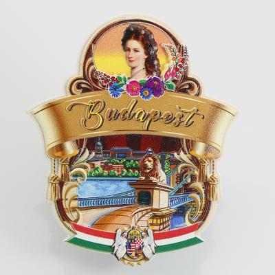 China New Design Eco Friendly Oval Shape Hungary Magnet 3D Resin Printing Budapest Gift Souvenirs Fridge Magnet for sale