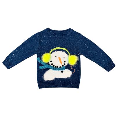 China Anti-Wrinkle Anti-Wrinkle OEM Custom Embroidery Sweaters Girls Dot Embroidery Sweater for sale