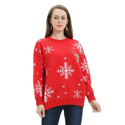 China 2021 New Arrival Wholesale Anti-Wrinkle Anti-Wrinkle Sweater 2021 Unisex Ugly Christmas Custom Knitted Loose Long Sleeve Christmas Sweaters Sweater for sale