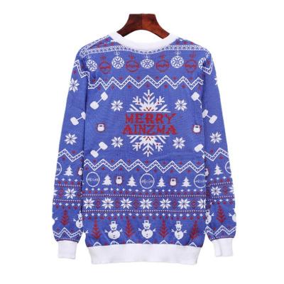 China 2021 OEM & ODM Custom Christmas Sweater Anti-wrinkle Anti-Wrinkle Clothes Long Sleeve Knitwear Winter Knitted Unisex Ugly Christmas Sweater for sale