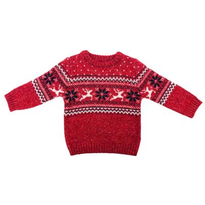 China Complicate Complicate Factory Winter Custom Knitted 100% Cotton Jumper Baby Christmas Sweater for sale