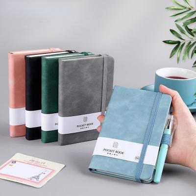 China Budget A5 PU Leather Diary Planner Diary Notebook Cover Vintage Hard Paper Eco-Friendly Book Notebook With Elastic Band for sale