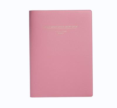 China 365 Day Weekly Monthly Planner School Office A5 PU Cover Cheap Hard Notebook Eco-friendly Paper Daily Diary for sale