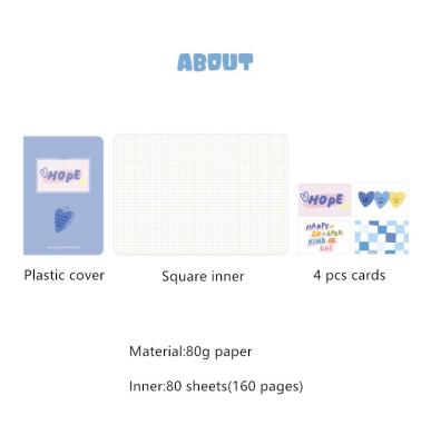 China PVC soft cover paper printed promotional notebook with plastic cover and notepad book with OEM printing for sale