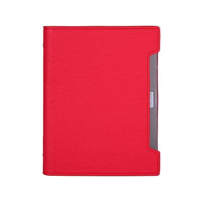 China A5 loose-leaf wholesale a variety of colors refillable loose-leaf 6 Ring Binder PU luxury leather cover notebook for sale