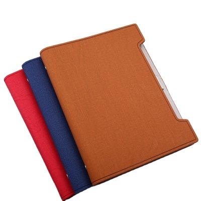 China Loose Leaf Factory Sell Custom Refillable Loose Leaf 6 Ring Binder Notebook PU Leather Cover Diary A5 for sale