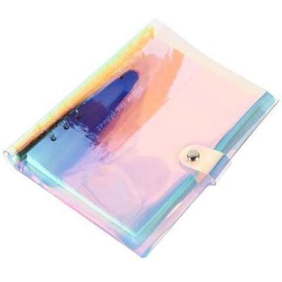 China Mini Laser Colorful PVC Coating Sheet Blank Notebook Loose Diary Diary Beautiful for sale