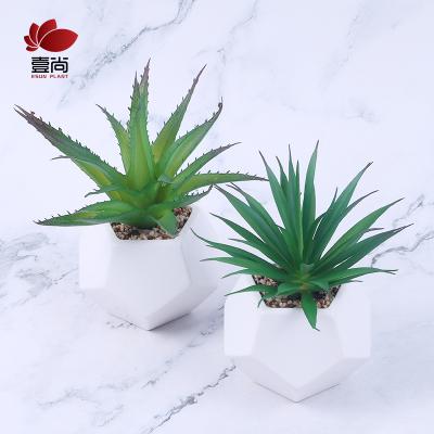 China High Quality Minimalist ES1186-1 Artificial Succulent Plants With Mini Ceramic Pot for sale