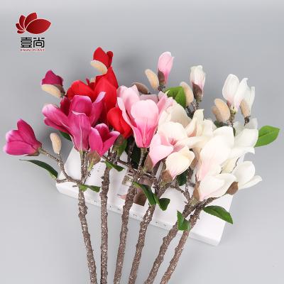 China China Wholesale 4 Magnolia Flower European Style Eco-friendly Artificial Flower For Home Decor FL0002-2 for sale