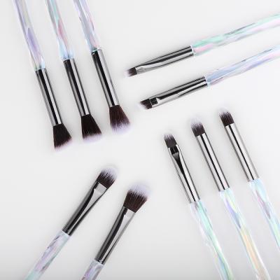 China FLD 10Pcs Eyeshadow Lip Eyebrow Brushes High Quality Professional Lip Eyeliner Tools Eye Makeup Brush Set for sale