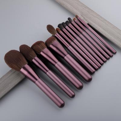 China Wholesale High-end 12pcs Wood Handle Make Up Brush Super Soft Hair Makeup Brushes Set Te koop