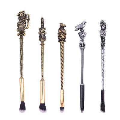 China FLD 5pcs Professional Custom Logo Animal Badge Metal Eye shadow Eyebrow Beauty Makeup Brushes Set Tool Te koop