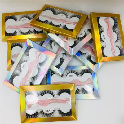 China FLD Wholesale Custom logo 3Pairs/set 3D Mink Hair Makeup Beauty Extension Tools with Eyelash Curler False Eyelashes for sale