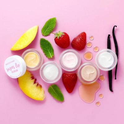 China Wholesale Private Label Mini Pink Lip Care Exfoliating Strawberry Organic Natural Vegan Strawberry Sugar Lip Scrub for sale