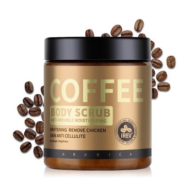 China Exfoliator 250g Coffee Exfoliator Scrub Coconut Scent Face Body Scrub Exfoliate Anti Cellulite Cream Facial Whitening Body Scrub for sale