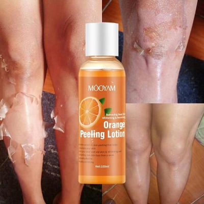 China Whitening Bleaching Black Private Label Skin Orange Peeling Body Lotion Brightening Strong Whitening Peeling Lotion for sale