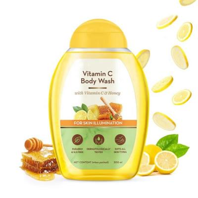 China 300ml Honey Vitamin C Body Bleaching Whitening Wash For Skin Illumination Deep Cleans No Harmful Chemicals for sale