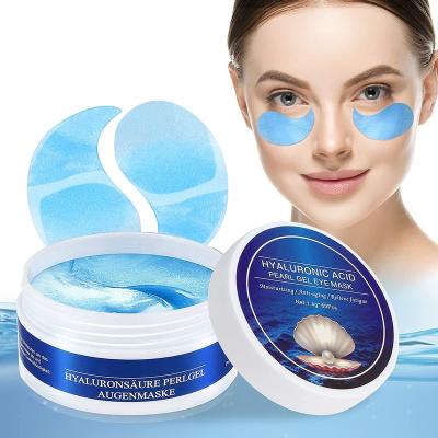 China Anti Wrinkle Anti Wrinkle Eye Pads Eye Mask Hyaluronic Acid Pearl Collagen Against Hydrogel Dark Eye Circles Puffiness Anti Aging Correction for sale