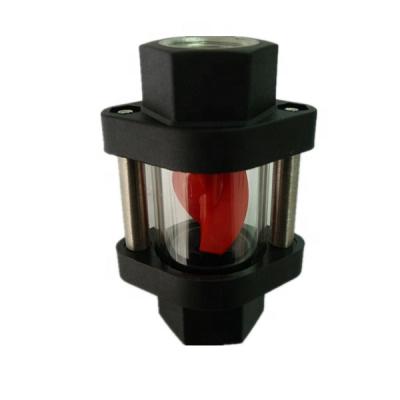 China Plastic Wheel Sight Glass Flow Indicator 1/4