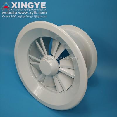 China Aluminum Air Conditioning Filter Diffuser Height Round Ceiling Alloy6063 Air Diffuser for sale