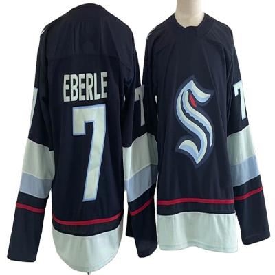 China Shirts & New New Popular Stitched Wholesale Embroidery Gourd #31 GRUB-AUER Seattle Kraken #7 Eberle #37 Ice Hockey Jersey Top for sale