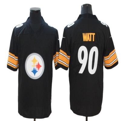 China Hot-selling Mens Steeler American Football Jersey Pittsburgh #90 Watt #22 Harris Vapor Limited High Quality Stitched Jersey Anti-UV for sale