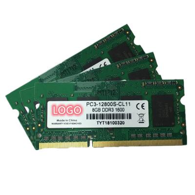 Chine ETT puces d'origine ordinateur portable RAM mémoire DDR3 2GB 4GB 8GB 1066MHZ 1333MHZ 1600MHZ à vendre