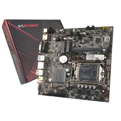 Китай PCWINMAX H81 LGA 1150 Mini ITX ПК Материнская плата Поддержка 16 ГБ DDR3 1600Mhz 1300Mhz Память Оригинальная Placa Mae продается