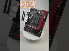 PCWINMAX B450 AM4 DDR4 WiFi Motherboard - High Performance, Reliable Connectivity for Your PC Build