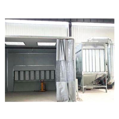 China Portable semi-automatic powder coating paint booth /samll powder spray gun system for sale