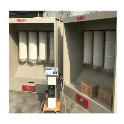 China Quick-change-color Small Portable Manual Powder Coating Electrostatic Booth for sale