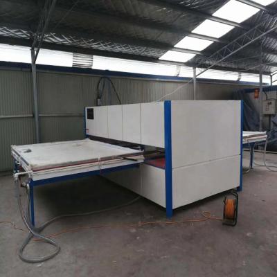 China Steel Metal Panel Doors Vacuum Wood Grain Heat Transfer Machine For Galvanized Sheet for sale