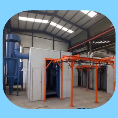 China AL/Steel Profiles High Efficiency Automatic Powder Coating Line With Best Price for sale