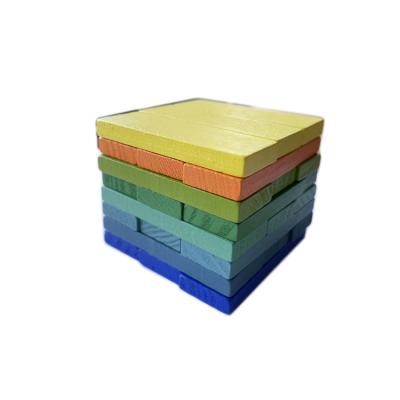 China Eco-friendly Material Educational Game Sets Wood Building Block For Kids for sale