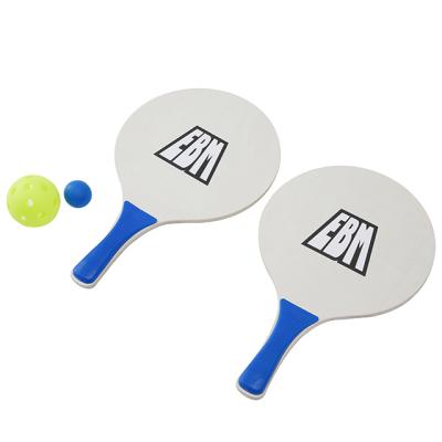 China Customized Outdoor Sport Game Beach Tennis Racket Wooden Paddle Tennis Racket Paddle Racket for sale