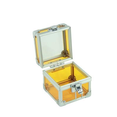 China Metal Customized Acrylic Aluminum Frame Watch Storage Case Display Box Jewelry Case for sale