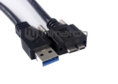 China Núcleo do cabo 9 da visão da forma redonda USB3 5 medidores com parafuso de travamento RoHS complacente à venda