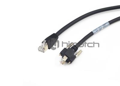 China Cabo dos ethernet Cat5e RJ45 de GIGE com cor preta aprovada estanhada de RoHS do condutor de cobre à venda