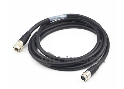 China 5M High Flexible Hirose M12 12pin Connector Male to Female Waterproof Power Cable 30V for Analog Cameras for sale