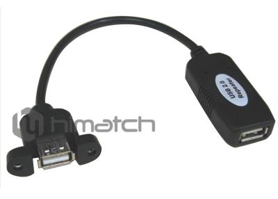 China OEM de alta velocidad del cable de extensión del cable de Himatch USB 2,0/del soporte USB del panel disponible en venta