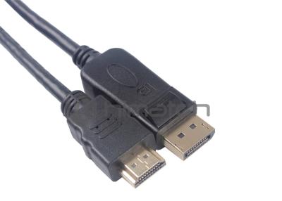 China OEM Displayport 1.2 Cable DP To HDMI VGA Adapter 2 In 1 Converter Cable Te koop