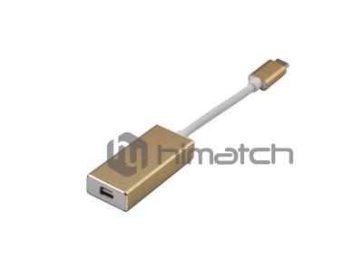 China Tipo raio de Mccbook USB 3,1 do cabo de C ao homem do C de USB ao mini porto 4K 60Hz do DP à venda