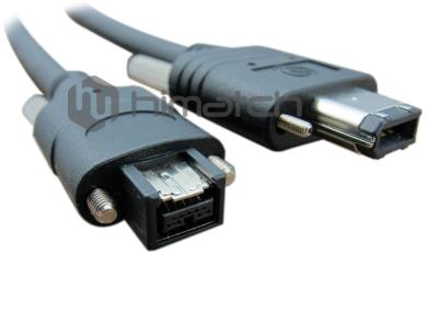 China High Flex IEEE 1394 To Firewire 800 Cable , 9 Pin To 6 Pin Firewire Cable For Vision System for sale