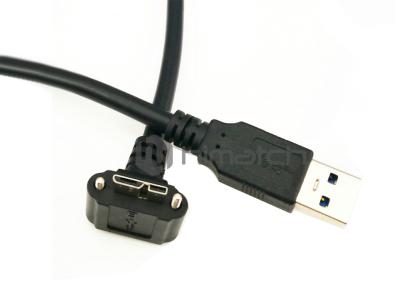 China Cabo profissional de USB 3,0 do ângulo direito micro para a câmera da visão por computador à venda