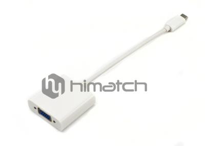 China Tipo cabo de C/USB C do OEM USB 3,1 ao cabo fêmea do adaptador de VGA para o projetor do DLP à venda