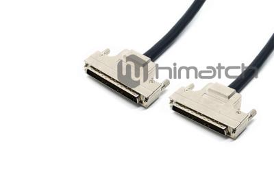 China Metal Cover Screw External SCSI Cable , DB 100 Pin Male To SCSI DB 100 Pin SCSI Cable for sale