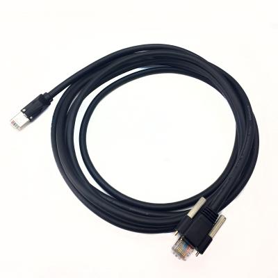 China High Flexible Gigabit Ethernet Cable Black Color For Industrial Camera 5m for sale