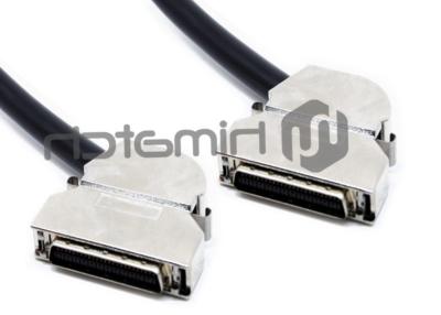 China Angle Entry SCSI Data Cable MDR 50 Pin Male To MDR 50 Pin With Tinned Copper Conductor for sale